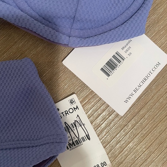 Beach Riot Periwinkle Textured Bikini - Picture 2 of 4